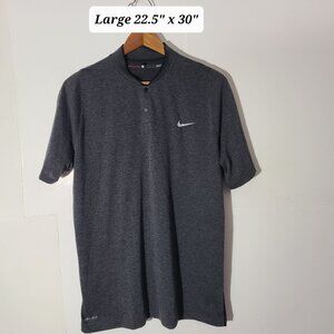 Nike Tiger Woods Collection Men's Large Snap Golf Shirt VGUC